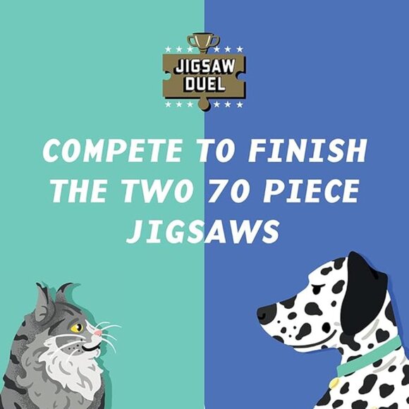 ($8) Pet Pride: Cats vs. Dogs (Jigsaw Duel) - Picture 7 of 7